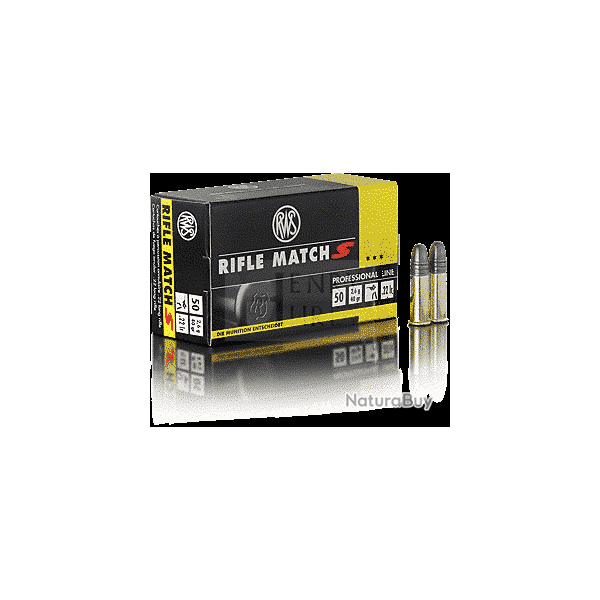 Cartouches RWS 22 LR  Rifle match S 1 boite ( 50 muniitons )
