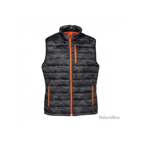 Gilet Matelasse Camo Trek bleu Percussion