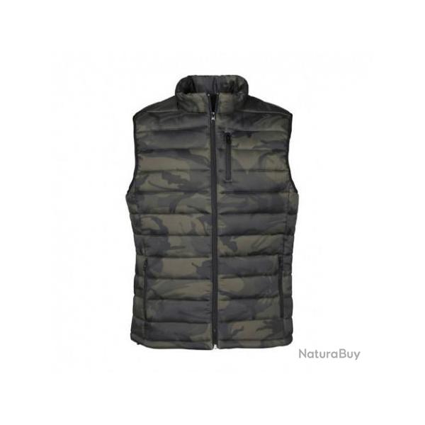 Gilet Matelasse Camo Trek vert Percussion