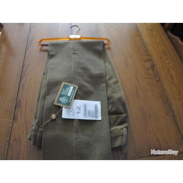 pantalon velour beretta neuf