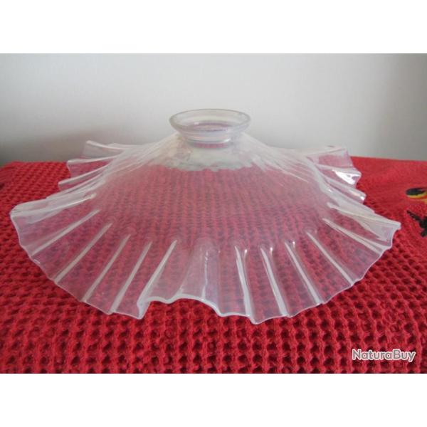 Suspension tulipe en verre 1930/40