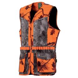 Gilet femme Treeland Camo orange forest T600LADY