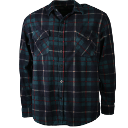 Chemise polaire &agrave; carreaux Treeland Vert Bleu marine