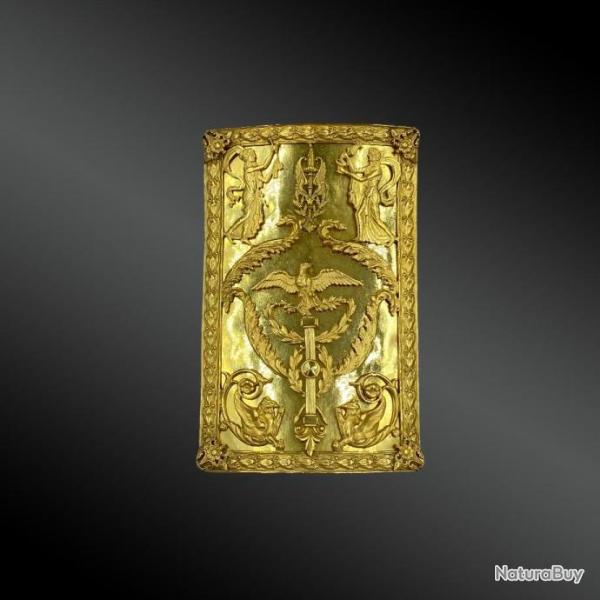Plaque De Ceinture. XIX�me si�cle. Laiton Dor�.
