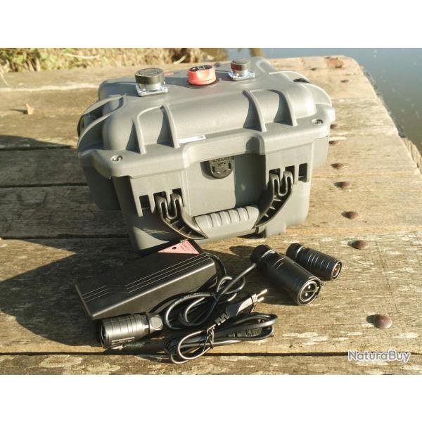 BATTERIE VALISE LITHIUM LIFEPO4 12V 100AH ENERGY CASE ANTHRACITE + CHARGEUR 10AH