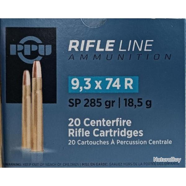 Cartouches Partizan Cal 9.73x74 R - 285 Grs SP