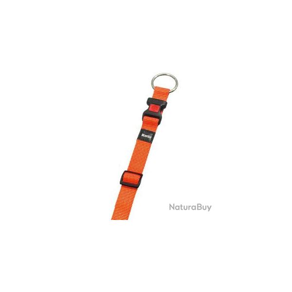 COLLIER ZIGGI ORANGE 45-65CM 25MM