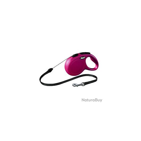 FLEXI NEW CLASSIC CORDE S 5M 12KGS  ROUGE