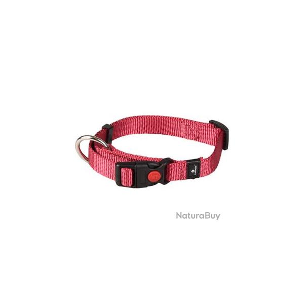 COLLIER ZIGGI ROUGE CERISE 30-45CM 15MM S