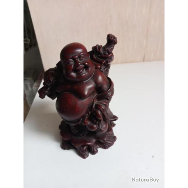 statuette bouddha en r�sine hauteur 12 cm x 8 cm