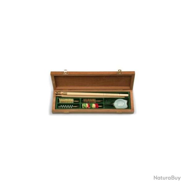 Stil Crin - Kit de nettoyage en coffret bois pour fusils de chasse de calibre 12 - Baguettes bois