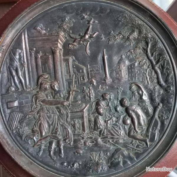 Superbe    "Bas-relief   -scne historique romaine  - Dbut 19e "