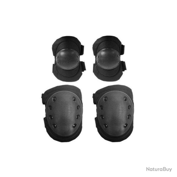 Set Genouilleres & Coudieres Gen1 (JS Tactical) Noir
