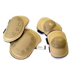 Set Genouilleres & Coudieres Gen1 (JS Tactical) D&eacute;sert