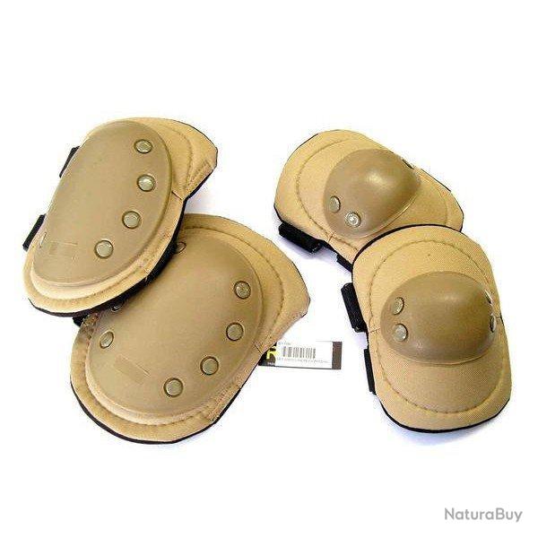 Set Genouilleres & Coudieres Gen1 (JS Tactical) D�sert