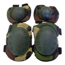 Set Genouilleres & Coudieres Gen1 (JS Tactical) Woodland