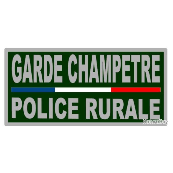 Bandeau r�fl�chissant Garde Champetre/ Police Rurale 12 x 6 cm
