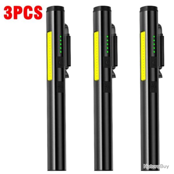 Lampe Poche 4 en 1 Laser LED UV COB-3pcs 20260729082522