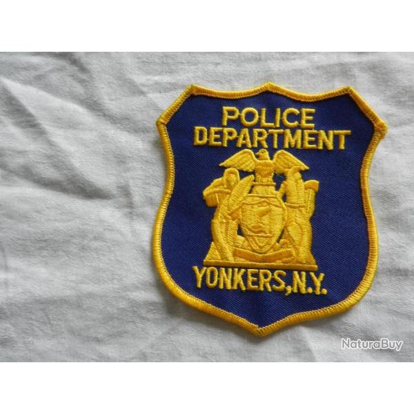 ancien insigne badge Police d�partement Yonkers,N.Y.