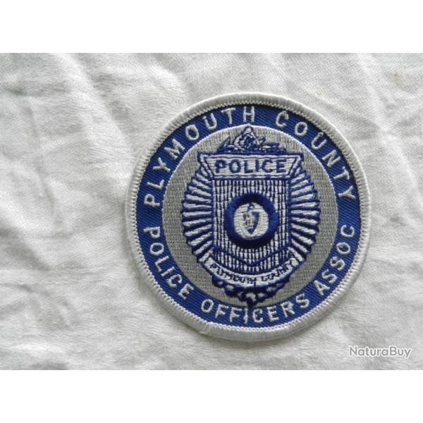 ancien insigne badge am�ricain Plymouth County Police officier US
