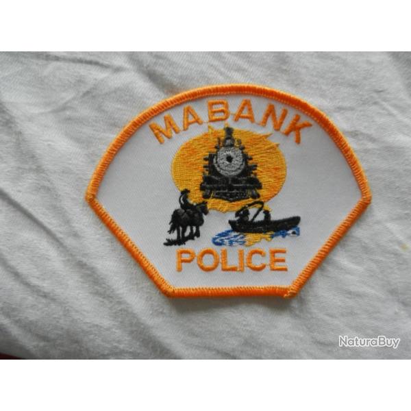ancien insigne badge de Police US am�ricain Mabank