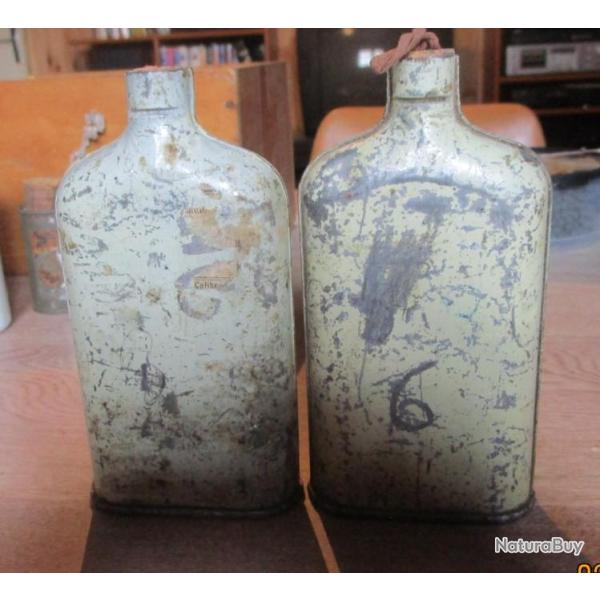 petits bidons anciens pour plombs de chasse