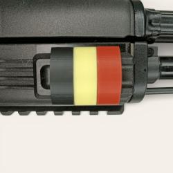Clips Couvre-Rail Picatinny Belgique Noir Rouge Jaune