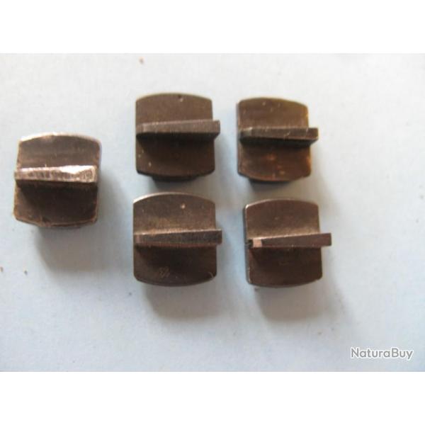 Guidon de fusil 96 /11 Suisse,lot de  5 de differentes hauteur