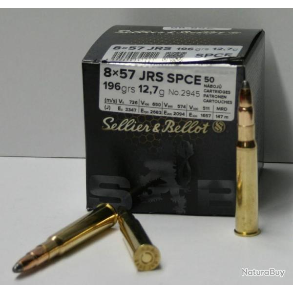 MUNITION SELLIER & BELLOT 8X57JRS SPCE 196GR X50