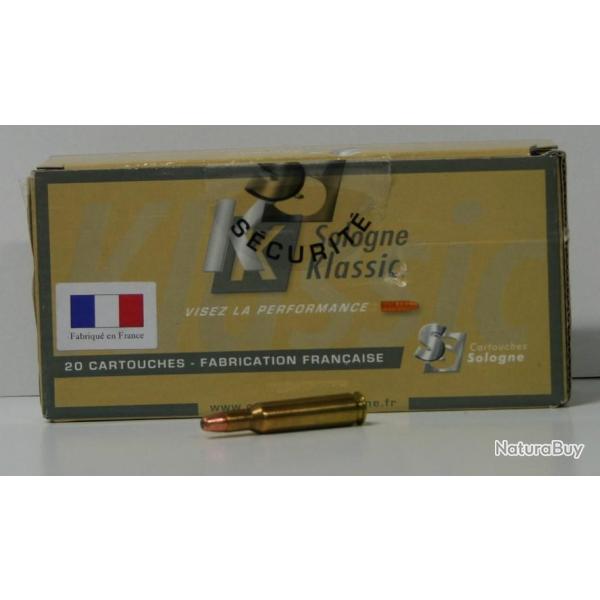 MUNITIONS SOLOGNE SUBSONIQUE 45GR CAL. 222REM X20