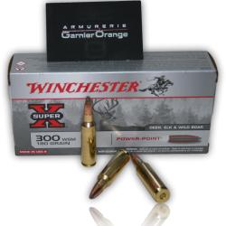 MUNITIONS WINCHESTER POWERPOINT SUPERX 180 GR CAL 300 WSM X20