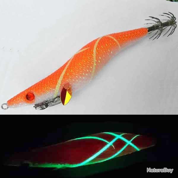 Turlutte Sandra Squid Full Light 3.0 Orange Glow