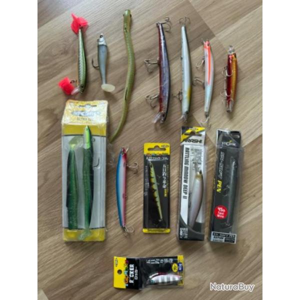 Lot poisson nageur mer Rapala et storm