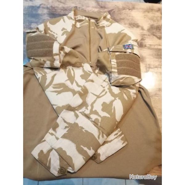 Combat shirt camo desert britannique