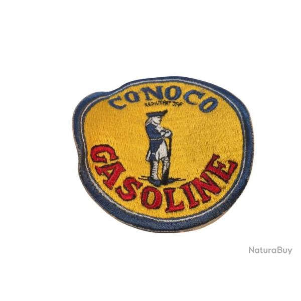 Vieux �cusson tissus Conoco Gasoline � coudre  ( 100 mm )