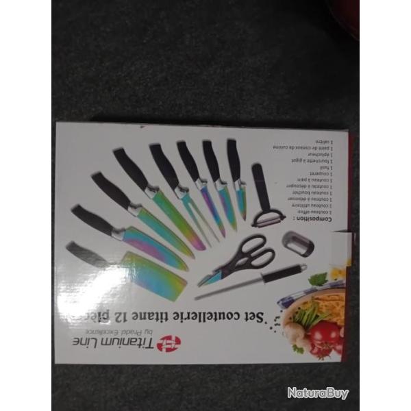 SET COUTELLERIE TITANIUM LINE