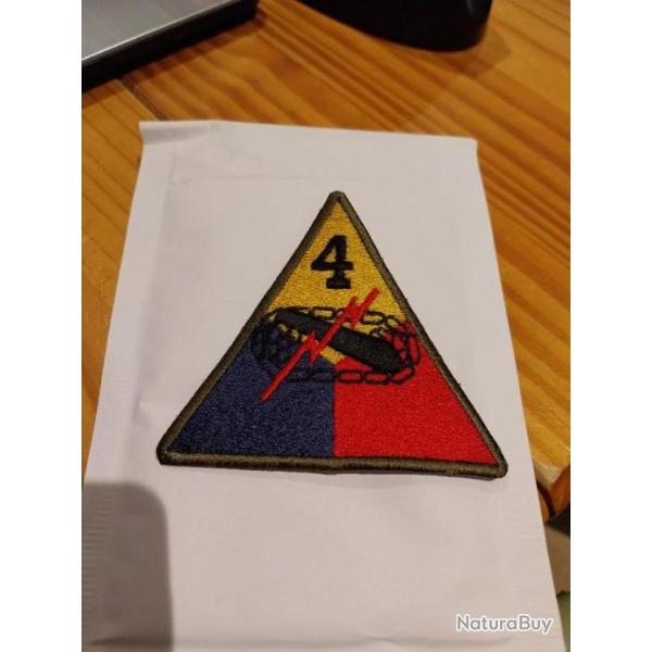 Patch arm�e us 4th ARMORED DIVISION 1