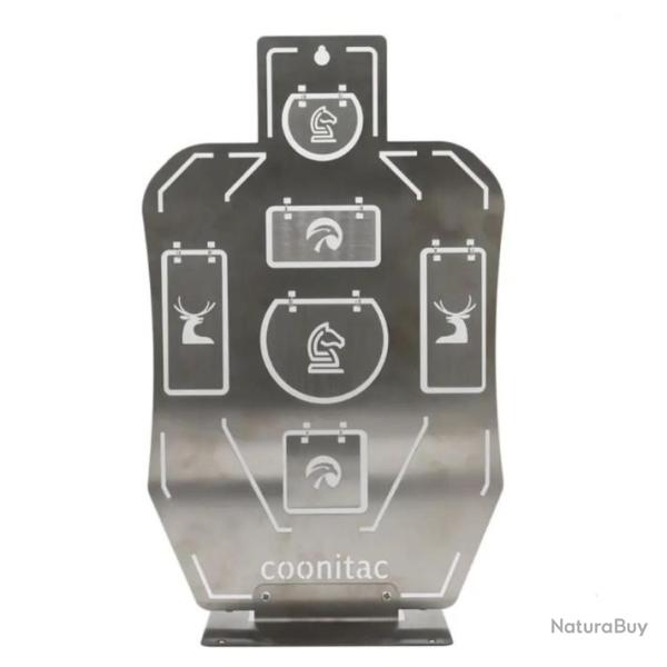 Cible d'entra�nement au tir en acier inoxydable stock limit� ! Gris