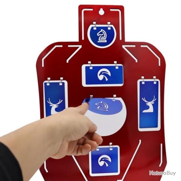 Cible d'entra�nement au tir en acier inoxydable stock limit� ! Couleurs aux choix