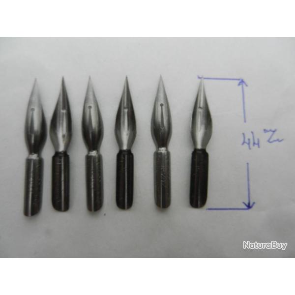 lot de 6 anciennes plumes pour porte plume a encre