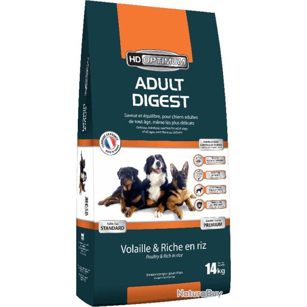 HD OPTIMUM - ADULT DIGEST, Saveur et �quilibre, pour chiens adultes de tout �ge