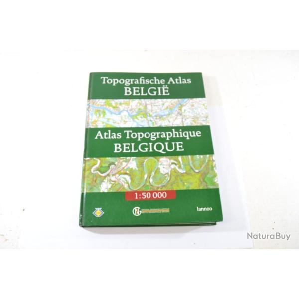 Livre topografishe atlas Belgie Atlas topographique Belgique 1:50000 9789020948530 2001