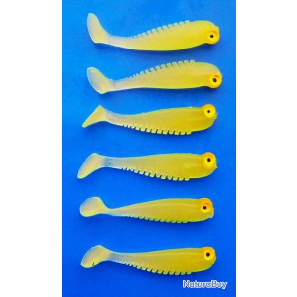 Leurre souple silicone - 5 cm - 1,37 gr. - par 6 pi�ces