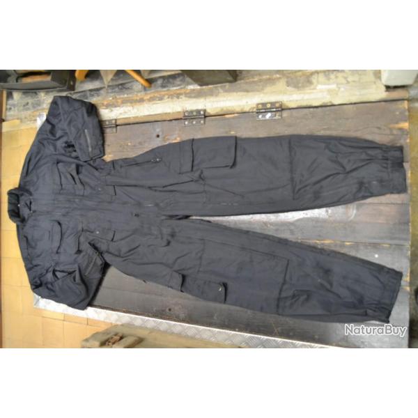 Combinaison noir XL forces sp�ciales groupe d'intervention style GIGN GIPN surplus s�curit� 11541016