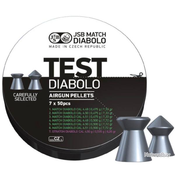 Bo�te de 350 plombs JSB Diabolo Match Test Light - Cal. 4.5