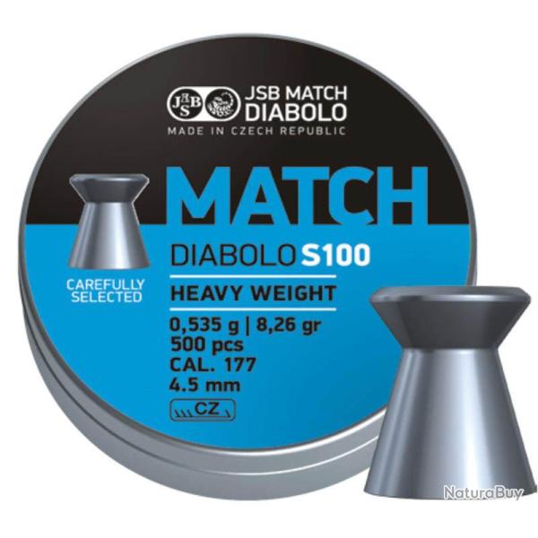 Bo�te de 500 plombs JSB Diabolo Blue Match - Cal. 4.5 - 2024-05-04 00:00:00 +0200