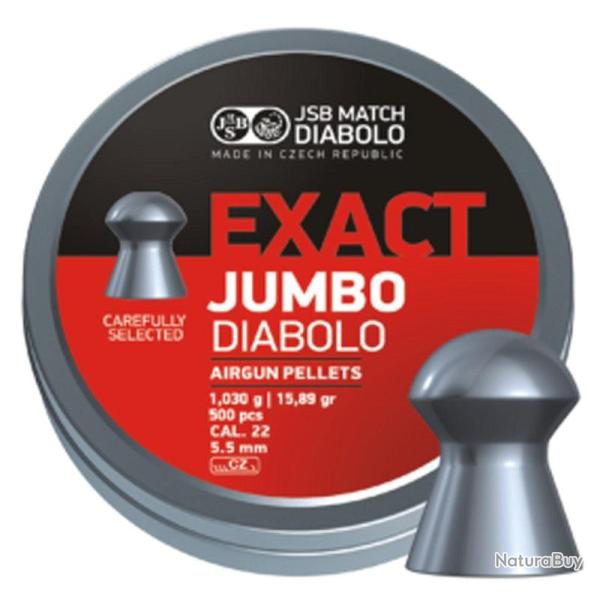 Bo�te de 500 plombs JSB Diabolo Jumbo Exact - Cal. 5.52