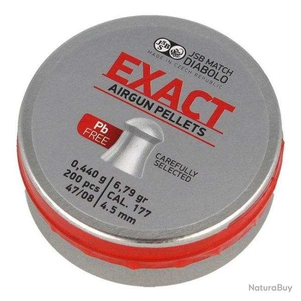 Bo�te de 200 plombs JSB Exact Lead Free - Cal. 4.52