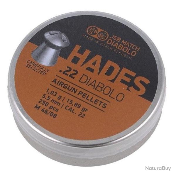 Bo�te de 250 plombs JSB Hades - Cal. 5.5