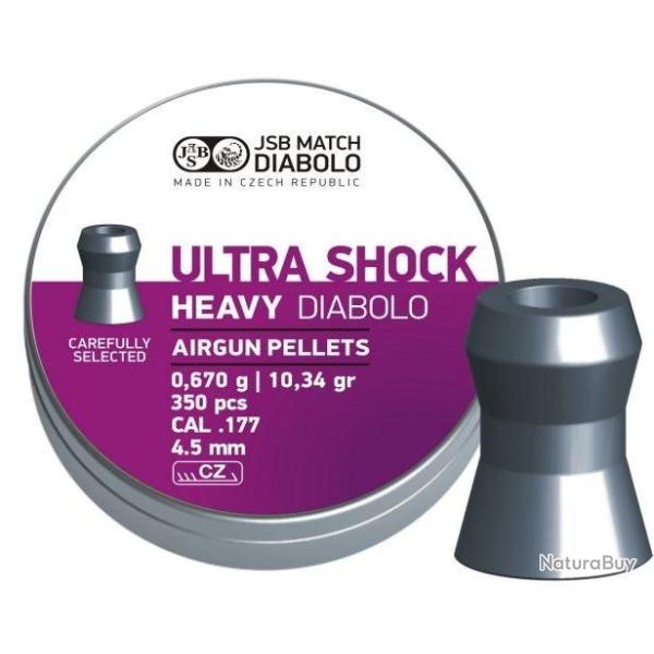 Bo�te de 350 plombs JSB Ultra Shock - Cal. 4.5